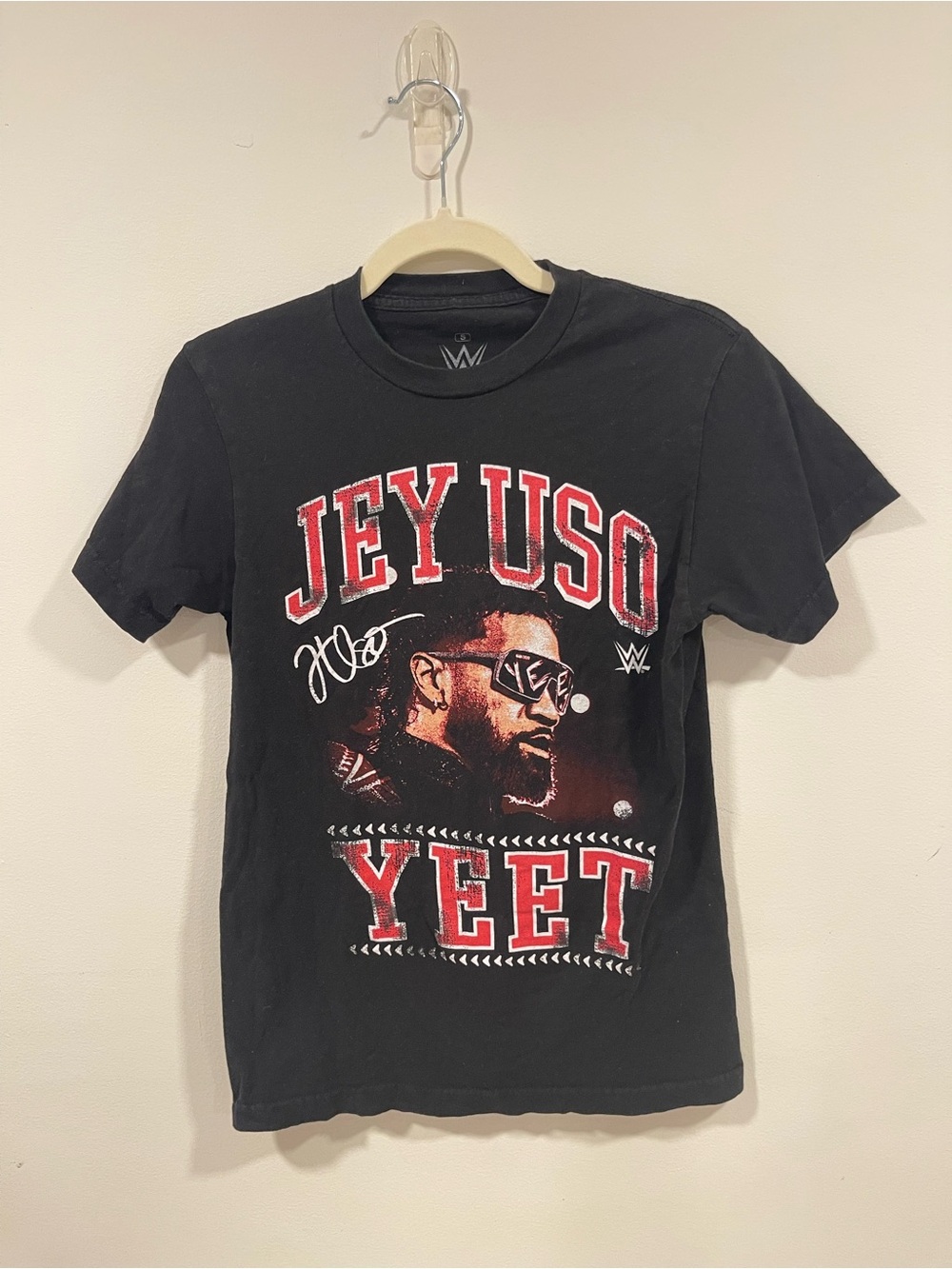 WWE Black 'Jey Uso Yeet' Graphic Men's Crewneck Tee